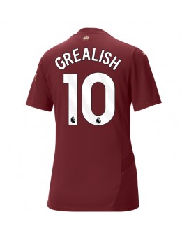 Billige Manchester City Jack Grealish #10 Tredjedrakt Dame 2024-25 Kortermet